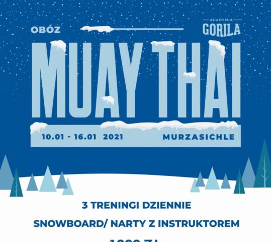 Gorila Winter Camp 2021 – obóz Muay Thai – narty, deska, Tatry
