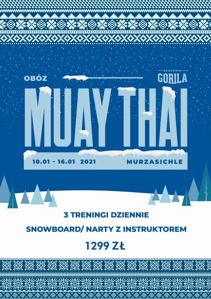 Gorila Winter Camp 2021 – obóz Muay Thai – narty, deska, Tatry